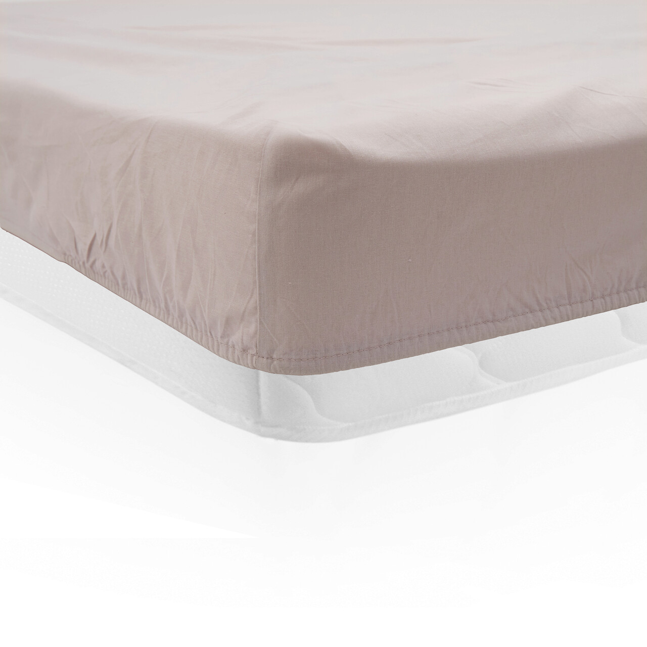Cearceaf de pat cu elastic Heinner Home, 180x200 cm, bumbac, crem - imagine 4